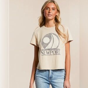 Z Supply Newport Graphic Tee - Tan